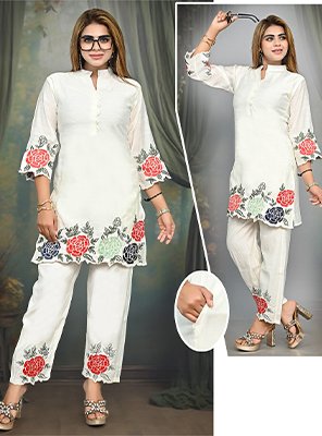 Women Cotton Blue Geometric Print Tunic