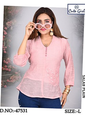 Women Cotton Blue Geometric Print Tunic