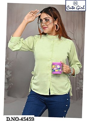 Women Cotton Blue Geometric Print Tunic